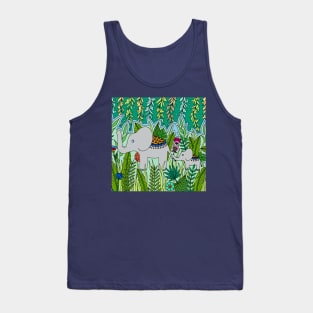 Elephant Mother and Baby Tank Top